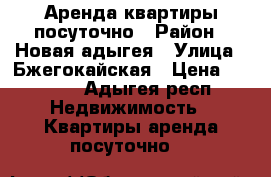 Аренда квартиры посуточно › Район ­ Новая адыгея › Улица ­ Бжегокайская › Цена ­ 1 300 - Адыгея респ. Недвижимость » Квартиры аренда посуточно   
